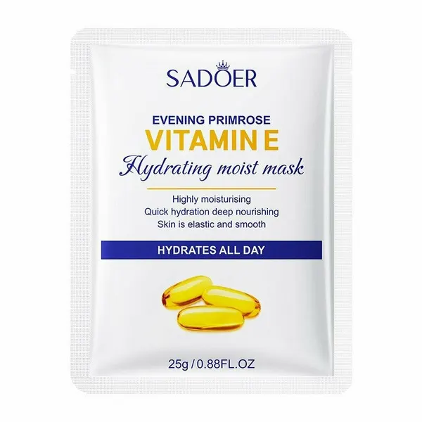 VITAMIN E Hydrating moist Facial Mask, Sadoer (витамин Е увлажняющая тканевая маска для лица), 25 мл.