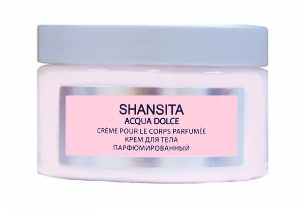 Новая заря Крем для тела парфюмированный "Шансита нежная вода" ("Shansita Acqua Dolce") 250 мл банка