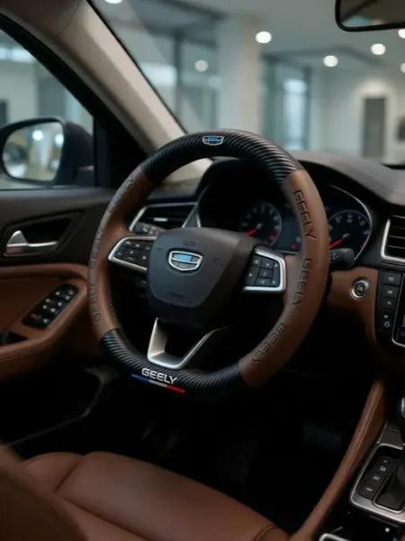 Спортивная оплетка-чехол на руль для автомобиля Geely Emg MyPads