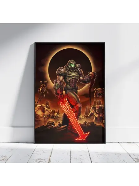 Плакат Дум (Общие 1) - Постер A4 30x21 см HEAVEN POSTER