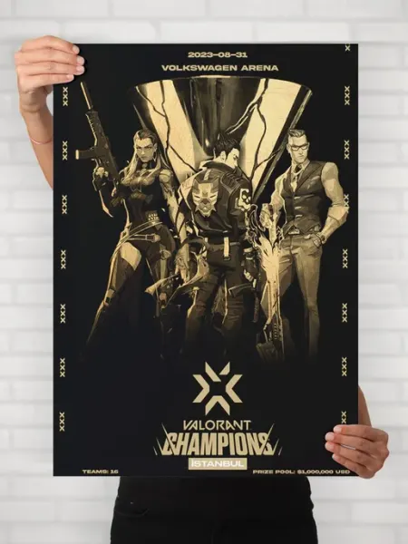 Плакат События Киберспорт (Valorant Champions 3) A2 61x42 см HEAVEN POSTER