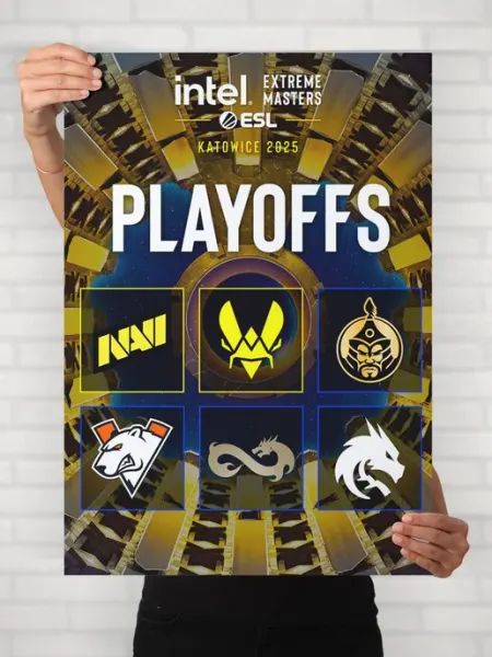 Плакат События Киберспорт (IEM Katowice и ESL One 9) A2 HEAVEN POSTER