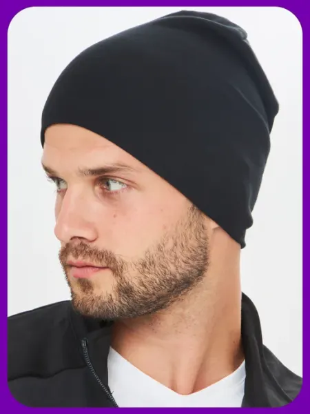 Шапка бини спортивная тонкая для бега и катания на лыжах UM-shop!