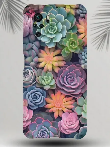 Чехол на Redmi Note 10 4G с принтом Суккуленты SteepCase
