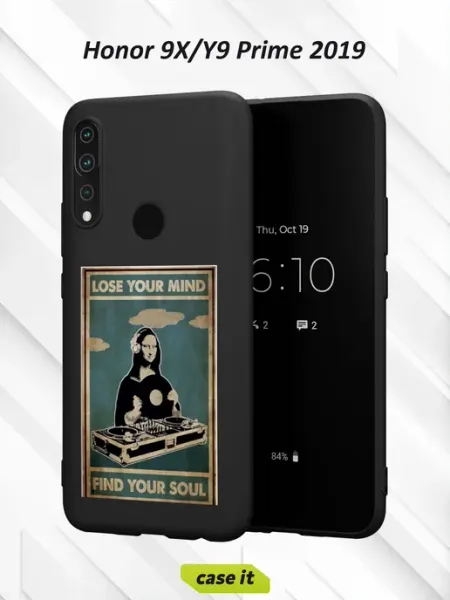 Чехол на Honor 9X и Huawei Y9 Prime 2019с принтом Мона Лиза Case it