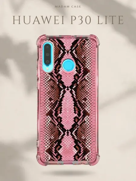 Чехол на Huawei P30 Lite Змеиная чешуя Madam Case