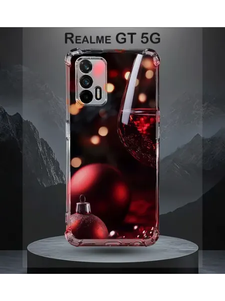 Чехол на Realme GT с принтом вино NastishkaCase