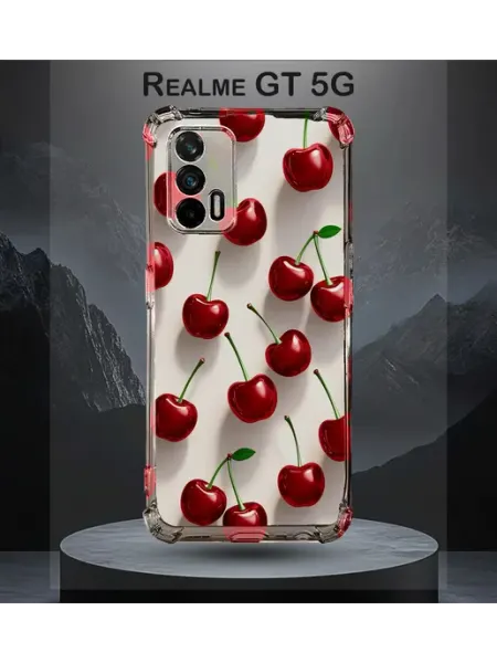 Чехол на Realme GT с принтом вишня NastishkaCase