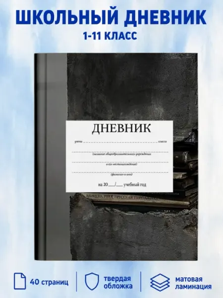 Школьный дневник с принтом туфли PRINTberries