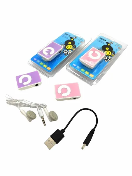 МИНИ-MР3 плеер Поддержка 8GB SD TF Card с наушниками, фиолетовый