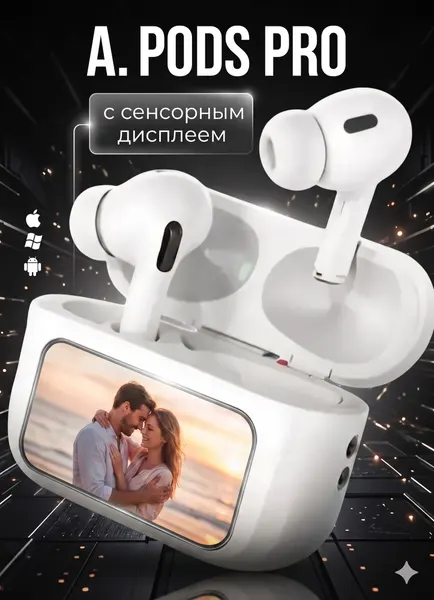 Беспроводные наушники A9 Ultimate от SoundSphere c сенсорным экраном