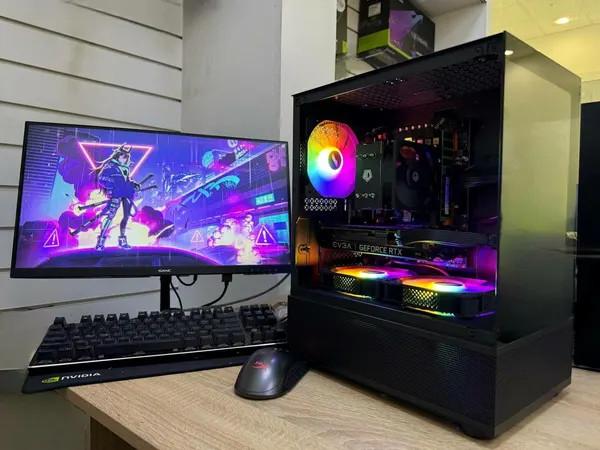 Игровой компьютер intel(2670v2)/RTX-3050/ОЗУ-32/SSD-1T/Монитор 27|Windows 10