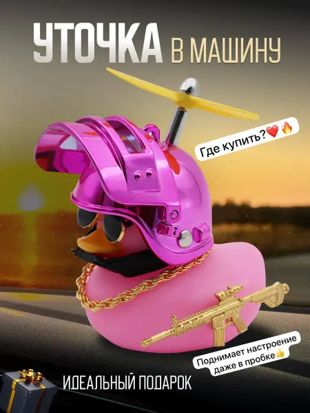 Ai.Gul Уточка в машину в шлеме и очках