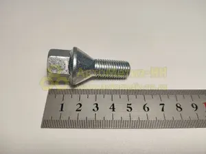 Болт колесный М12*1,5 (50,5/24, ключ 17, цинк) Vesta, X-Ray(БелЗАН)(уп. 10 шт)