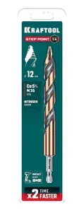 Сверло по металлу для винтовёртов и шуруповертов, d 12.0 х 151 мм // KRAFTOOL