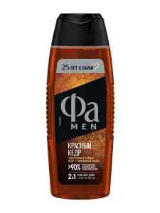 Гель для душа Фа Men Красный кедр 2 в 1, 250мл