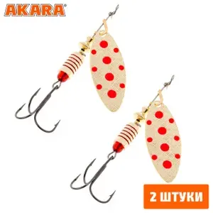 Блесна вращающаяся Akara Action Series Long 1+ 6,5 гр. A04 (2 Штуки)