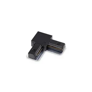 Соединитель угловой ideal lux Link 1-Phase Surface On/Off 230В Черный Пластик/Металл Для однофазной накладной шинной системы 337401.