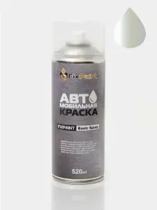 Краска NISSAN PRIMERA (P12 QP12 TP12 WRP12), код QX1, WHITE PEARL, автомобильная эмаль FixPaint Spray, 2 аэрозольных баллончика по 520 мл, 1-й и 2-й слой
