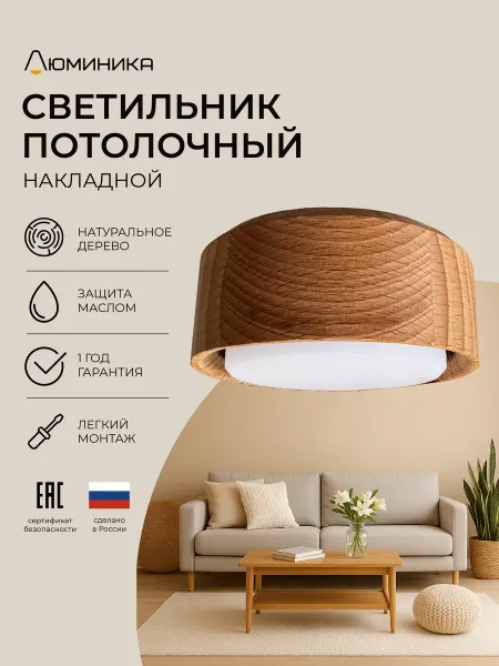 Люминика Светильник потолочный, накладной, GX53