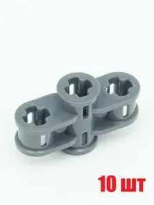 Коннектор конструктора для моделизма 11272 Technic, Axle Connector 2 x 3 Quadruple, 10 шт