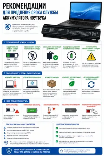 Аккумулятор PR08 14.4V 5200mAh для ноутбука HP Probook 4730S, 4740S