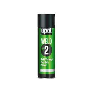 Грунт сварочный провариваемый с цинком юпол U-POL WELD/AL Weld 2 Zinc Rich Primer (серебристый) аэрозоль 450 мл. для сварных швов кузова автомобиля