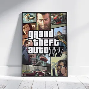 Плакат на стену для интерьера ГТА (IV - 4) - Постер по игре GTA Grand Theft Auto формата А4 (21x30 см)