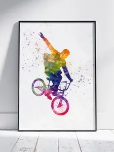 Плакат на стену для интерьера Экстремальные Виды Спорта (BMX 5) - Постер по адреналиновым активностям формата A4 (21x30 см)