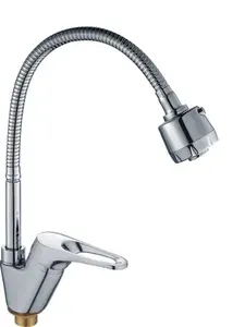 Смеситель для кухни Haiba HB4313 с гибким изливом, хром