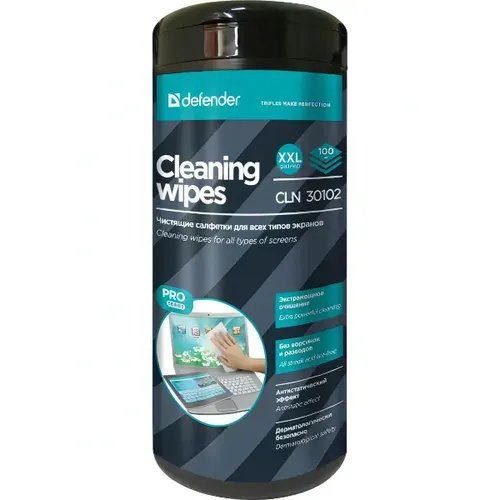 Влажные салфетки для ТВ Defender CLN 30102 Pro