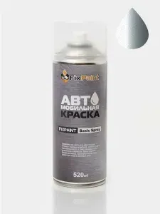 Краска MERCEDES-BENZ, код 762U, TELLURIUM SILVER, автомобильная эмаль FixPaint Spray в аэрозольном баллончике 520 мл