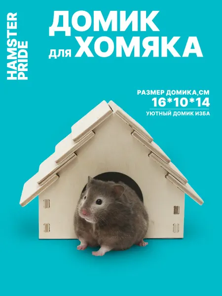 Hamster pride Деревянный Домик для хомяка, грызунов