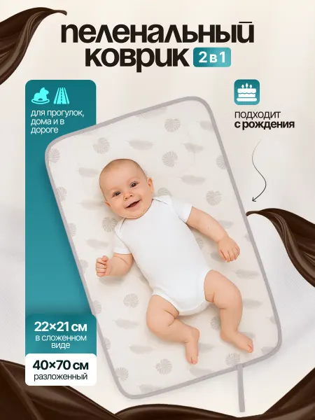 HAMUR HOME Пеленальный коврик для новорождённых переносной