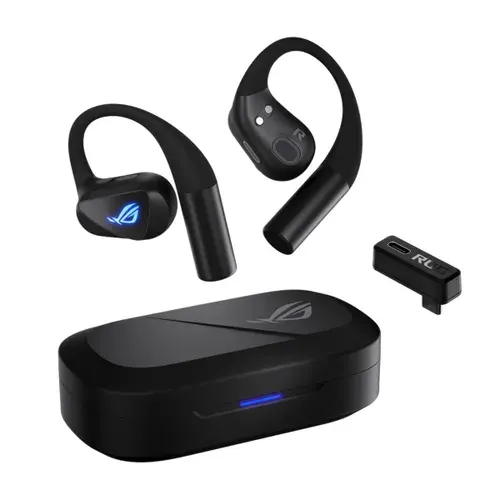 Наушники TWS ASUS ROG CETRA OPEN WIRELESS, беспроводные, Черный (90YH0450-BTUA00)