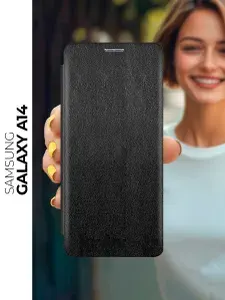 Чехол-книжка на Samsung Galaxy A14 черный