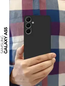 Силиконовый чехол на Samsung Galaxy A55 / Самсунг А55 Soft Touch черный