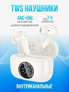 Наушники беспроводные bluetooth с шумоподавлением ANC и ENC