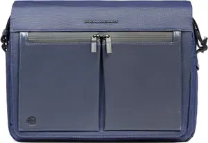 Сумка-мессенджер для ноутбука Piquadro Orion CA6627S136/BLU синий ткань/натуральная кожа