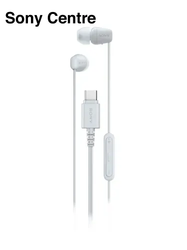 Sony IER-EX15C проводные наушники USB-C с микрофоном белые