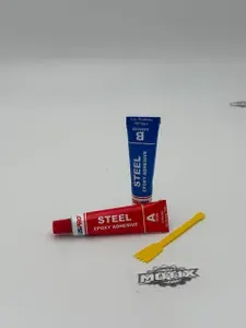 Эпоксидный клей для металла и пластика двухкомпонентный USPRO Steel / Холодная сварка универсальная водостойкая термостойкая быстрая