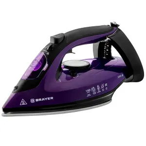 Утюг BRAYER BR 4012, фиолетовый/черный