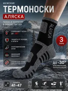 Носки мужские, 3 пары