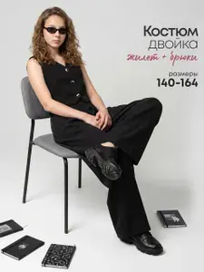 Костюм классический Happy Present брючный с жилетом для девочки