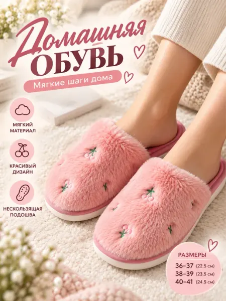 Тапочки домашние стильная