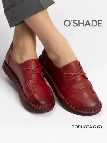 Полуботинки кожаные женские O`SHADE