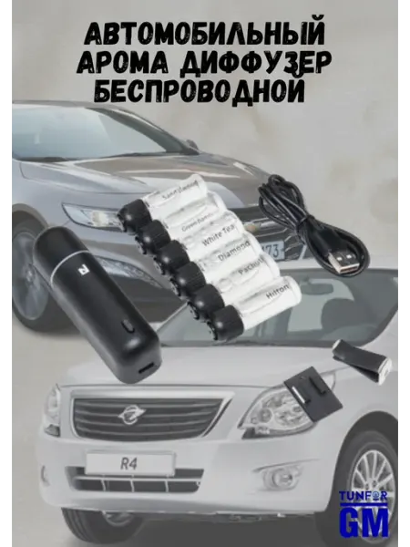 Автомобильный арома диффузор беспроводной на зарядке