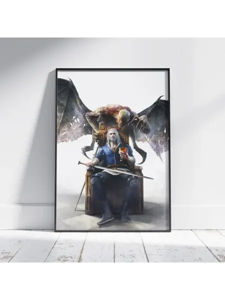 Плакат Ведьмак 3 (Геральт из Ривии 5) - Постер A3 42x30 см HEAVEN POSTER