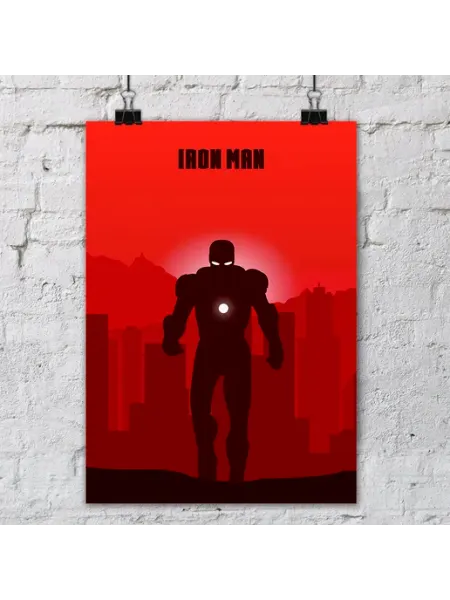 Постер Iron Man Тони Старк Janime