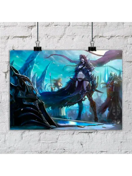 Постер World of Warcraft Sylvanas Windrunner Janime